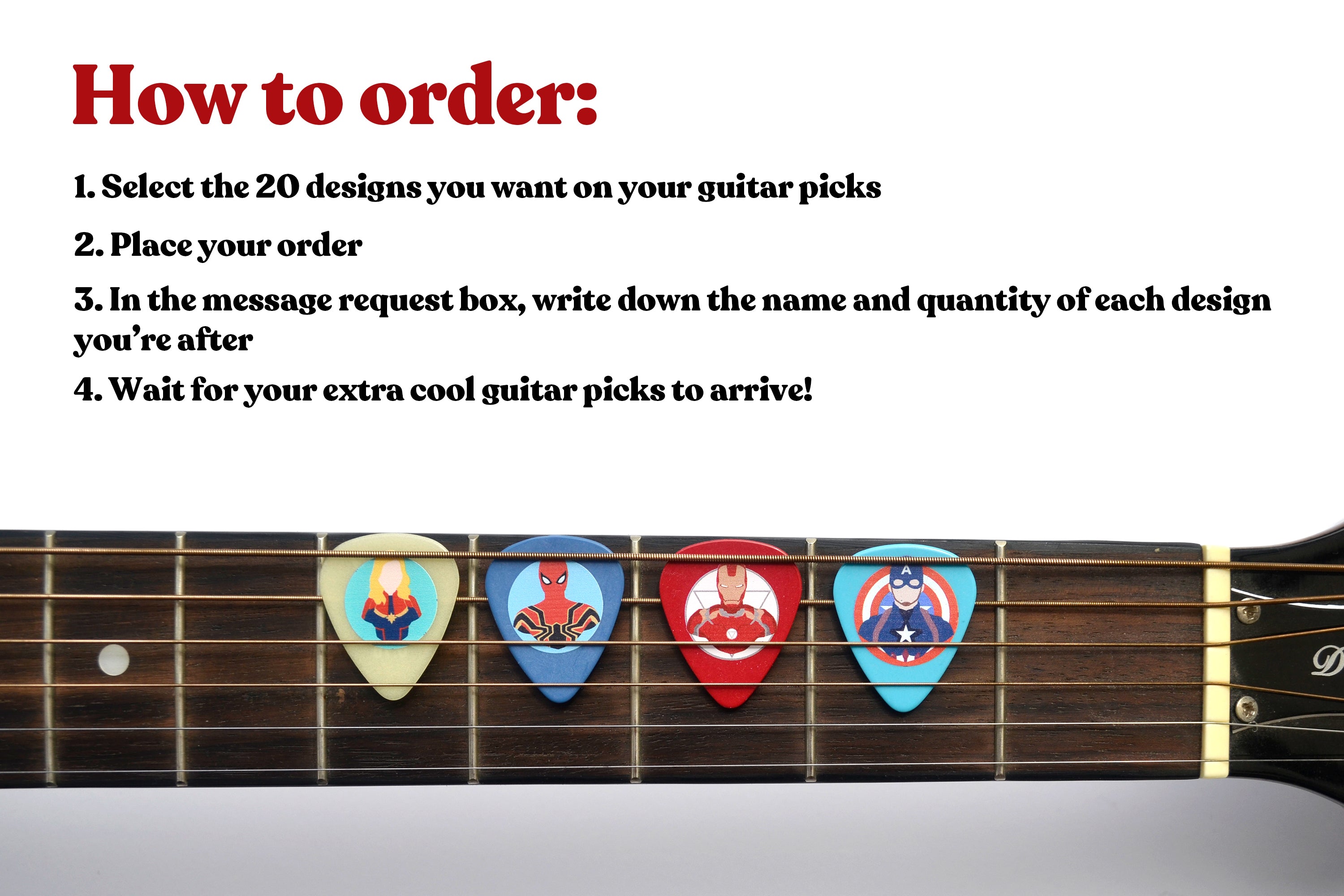 20  Pack of Anime and Pop Culture Guitar Picks