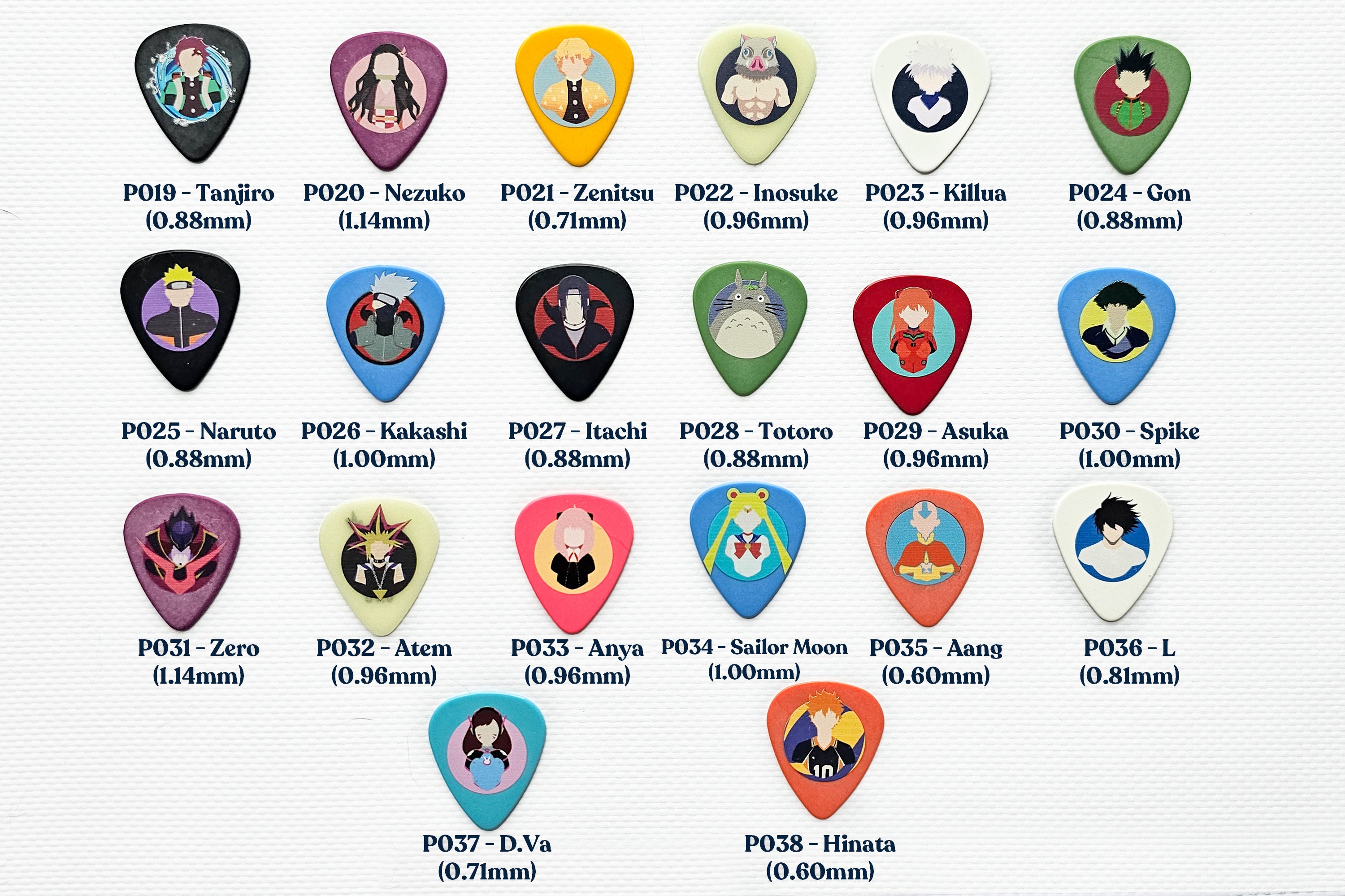 15 Pack of Anime and Pop Culture Guitar Picks